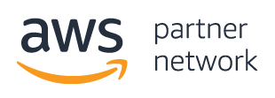 Amazon Web Services' logo with 'partner network' in text to its right