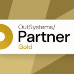 A badge with text 'OutSystems Partner Gold Delivery'.