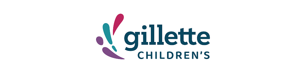 Logo showing "Gillette Children's" next to a multicoloured icon.